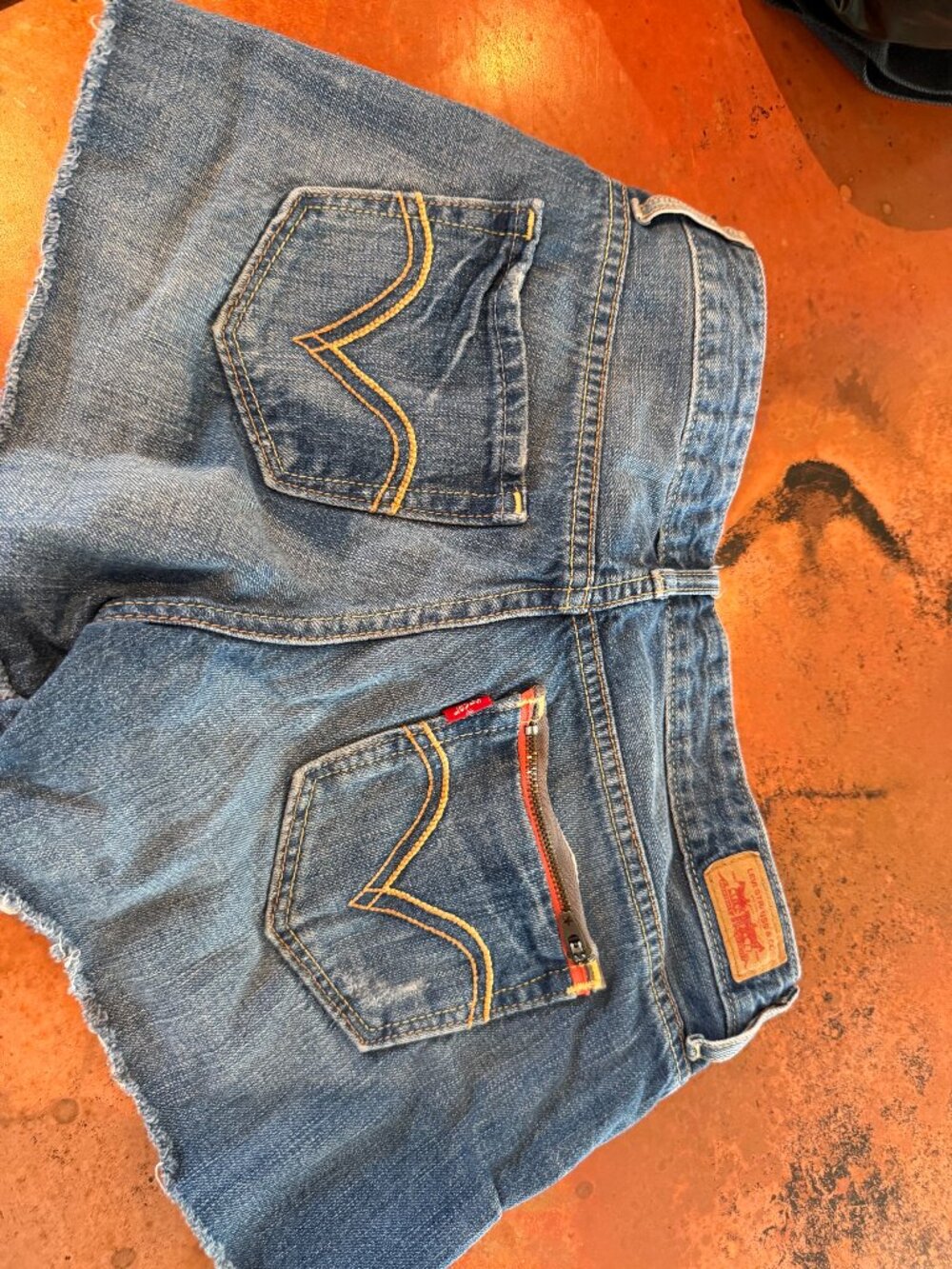 Levi's patchwork shorts